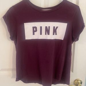 PINK Victoria's Secret Purple Short Sleeve T-shirt, size large